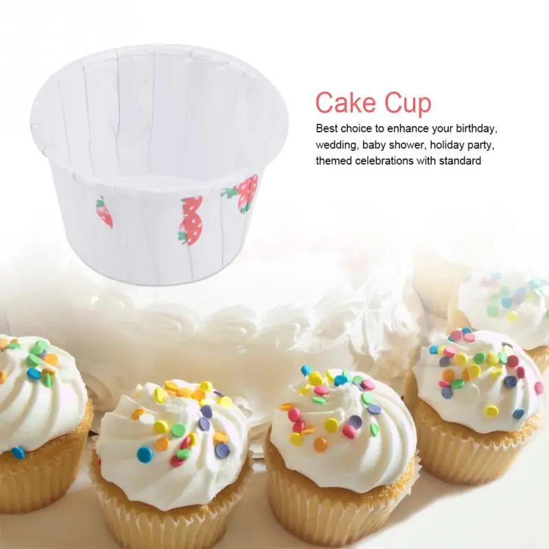 Buy 100PCS Mini Cupcake Liners Paper Round Cake Baking