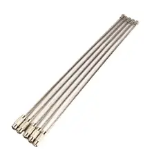 5 шт. проволока из нержавеющей стали брелок трос брелок карабин кабель брелок для наружного туризма 15 см L