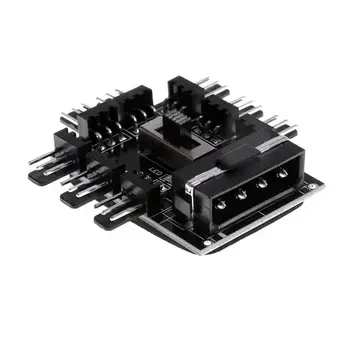 

4Pin IDE Powered 8 Way 3pin Cooling Fan Power Cable Extender Hub Accessory