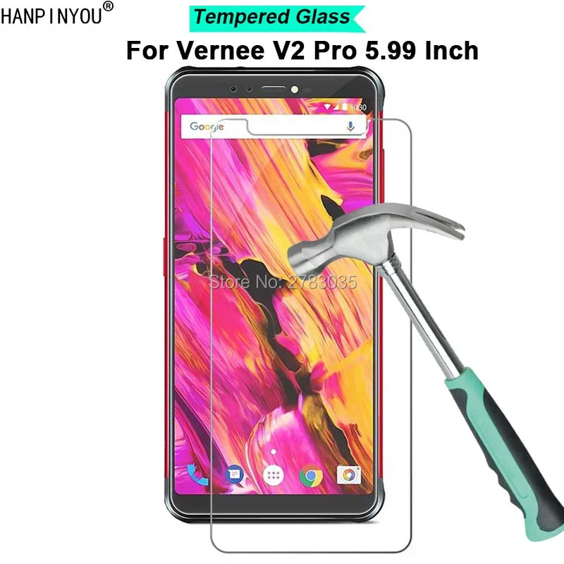 

For Vernee V2 Pro V2pro 5.99" 9H Hardness 2.5D Ultra-thin Toughened Tempered Glass Film Screen Protector Protect Guard
