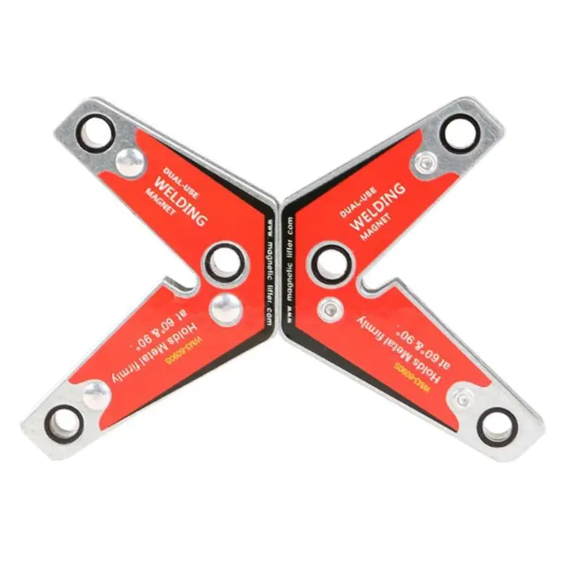 

2pcs WM3-6090S Multi-angle Welding Dual-use Magnetic Holder Corner Welding Magnets Fasten Fixer Suction Holding Tools