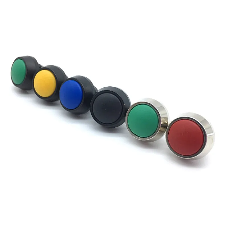 1 шт. 12 мм водонепроницаемый мгновенный 1NO куполообразная Кнопка Винт переключения ног самосброса Кнопка глинозема черная кнопка 5 цветов