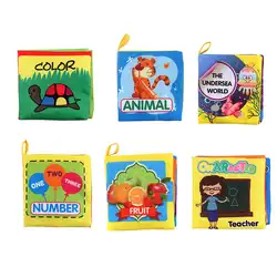 6 моделей детские игрушки книжки из мягкой ткани развития ребенка интеллект детские развивающие погремушка в коляску игрушки детские