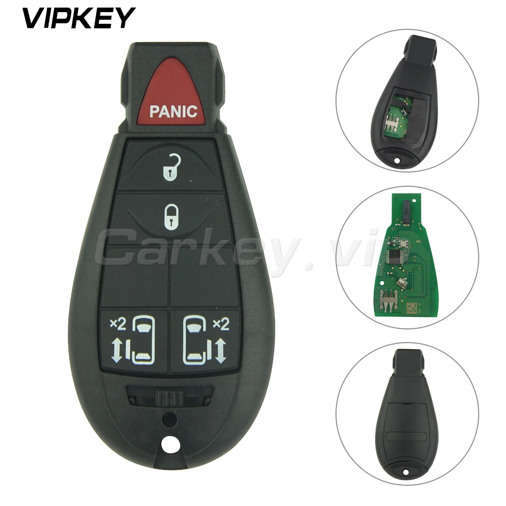 

Remotekey #8 fobik Keyless entry remote key fob 4 button with panic for Chrysler Dodge Jeep 2012 M3N5WY783X