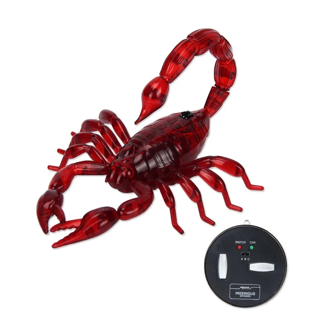 Electronic Pet RC Simulation Scorpion Insect Remote Control Smart Animal Model Child Gift Trick Novelty Shocke Jokes Prank Toys