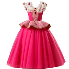 Детский костюм Авроры девушки бабочки Тюль платье принцессы на Хэллоуин вечерние платья Сказочный Косплей