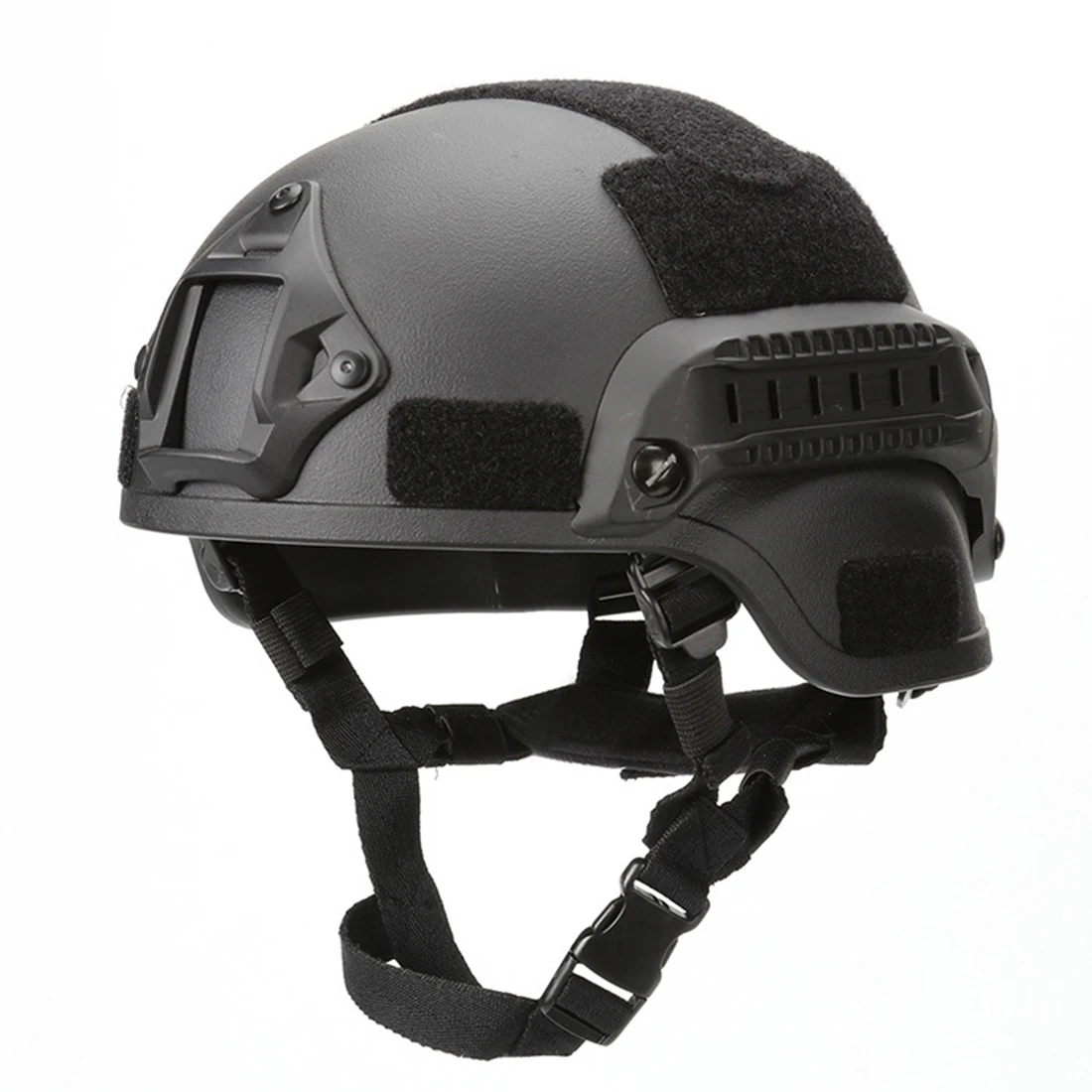 

High Recommend WOLF MICH2000ABS Tactics Helmet for Military Fan Outside Activities for 55-65 Head Circumference - Black
