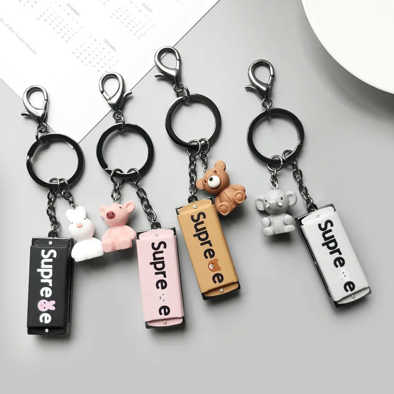 

Cute Cartoon Animal Lobster Stainless Steel Keychain Children's Pendant Girl Friend Metal Key Ring Key Chain New Exotic SL001