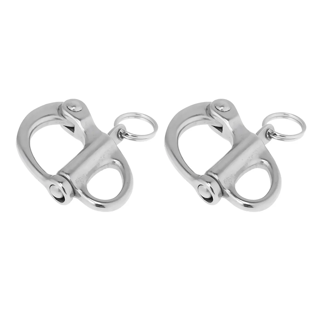 

Heavy Duty 304 Stainless Steel Swivel Shackle Quick Release Boat Anchor Shackle Swivel Snap Hook For Kayak/Boat/Yacht 5.2x2.8cm