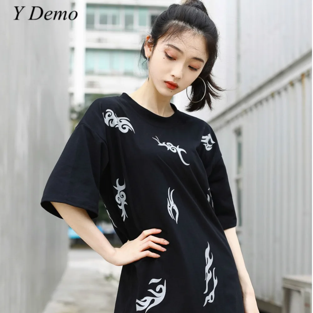 

Harajuku Casual Summer Couple Tees O Neck Short Sleeve Streetwear Skateboard T-shirt