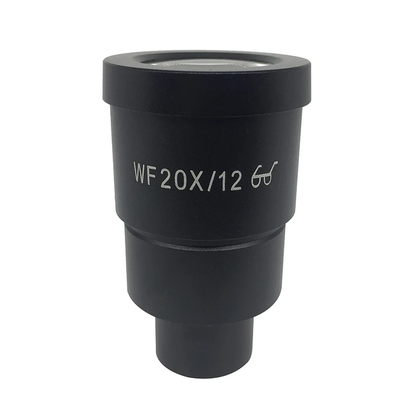 Pair WF20X Eyepiece Lens for Stereo Microscope High Eye-point Optical Ocular Field of View 10mm or 12mm WF20X/10 WF20X/12