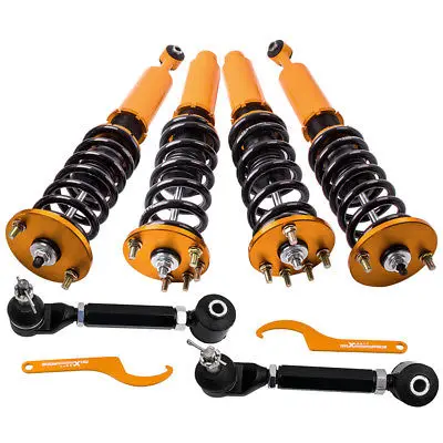 Coilover Suspension Kit for Honda Accord 03 07 Golden + 2 Rear Upper