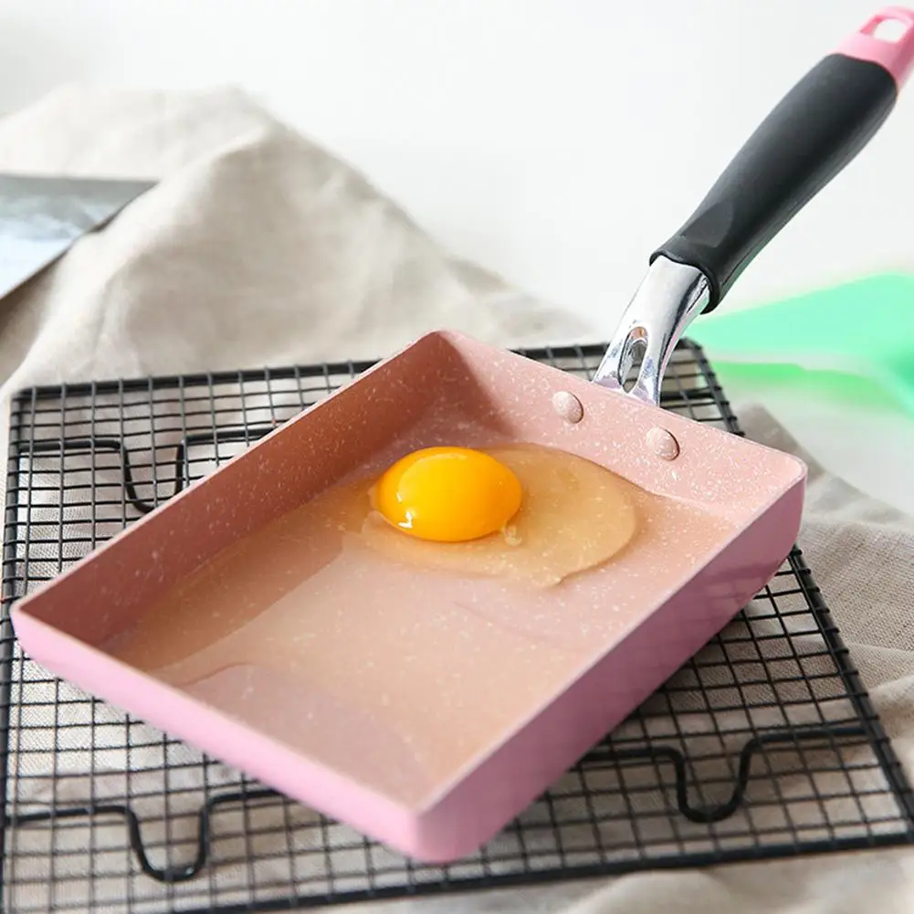 

Rectangle Japanese Non-stick Mini Frying Omelette Egg Pan Kitchen Accessory New