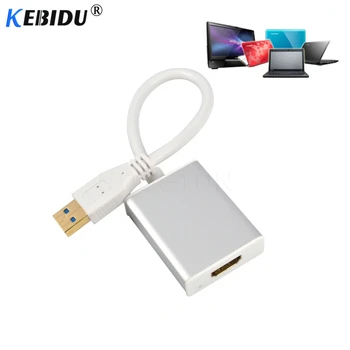

kebidu 1080P USB 3.0 to HDMI Converter USB3.0 Graphic Adapter Multi Display Cable for PC Notebook Projector Laptop HDTV HD