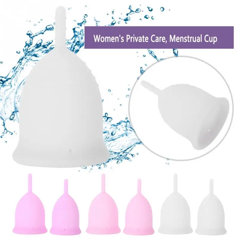 

3 Colors Menstrual Cup Medical Silicone Female Lady Leak Free Safety Feminine Hygiene Cup