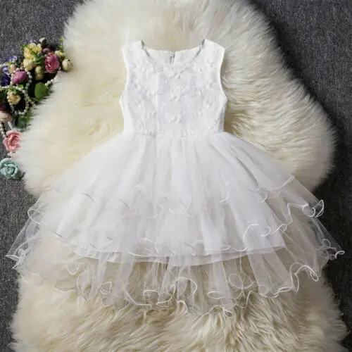 

Flower Girl Princess Dress Kid Party Wedding Pageant Formal Lace Dresses Hot Support wholesale