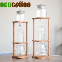 Новое поступление деревянный столб многоразовый лед капельная башня голландский пивоваренный 360 мл 580 мл Перколятор бариста производитель запасной