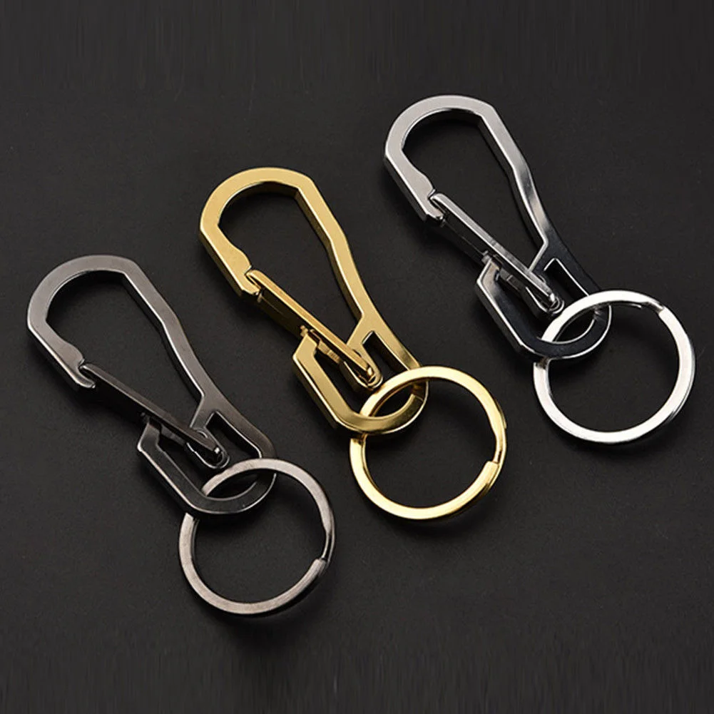 High Quality Durable Stainless steel Keychain Gourd Buckle Carabiner key chain Waist Belt Clip