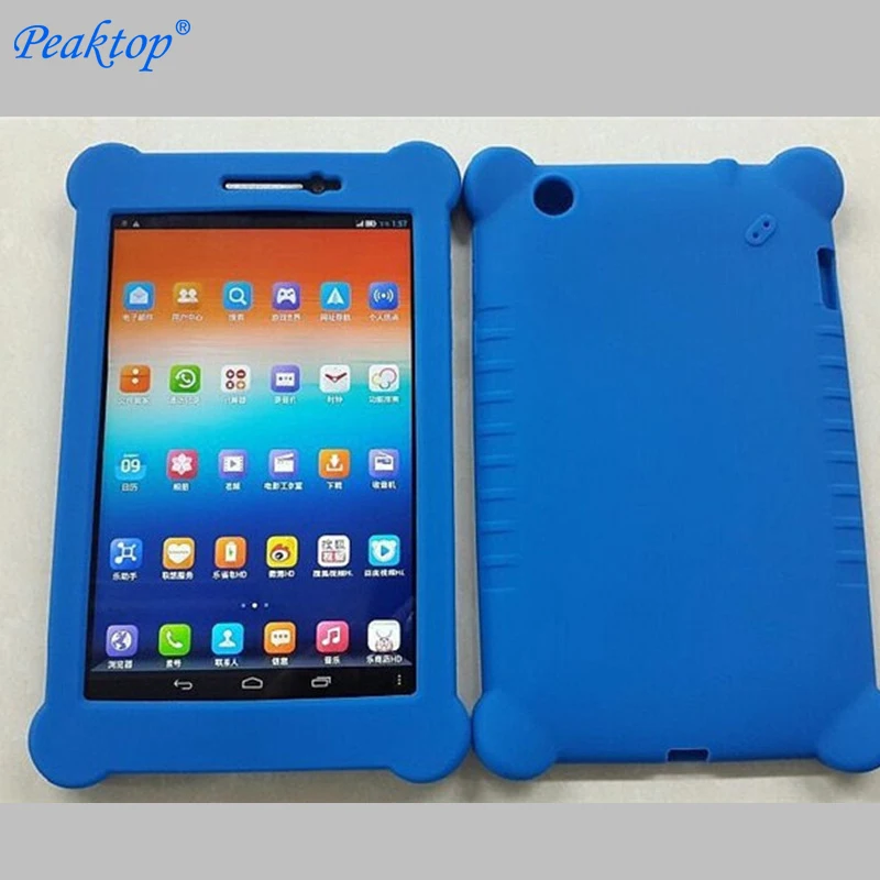 

2017 New Arrivals Silicon back case cover For Lenovo ideatab s5000 7 inch tablet sweety silica gel Soft back cover +stylus free