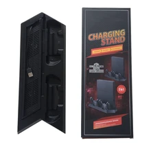 2 в 1 для Ps4/ps4 Slim консоли PS4 тонкий вертикальный стенд вентилятор охлаждения Зарядное устройство зарядная станция w/двойной Зарядное устройство Порты USB