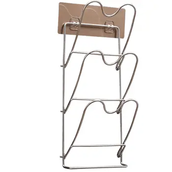 

Stainless Steel Pot Lid Rack Shelf Holder Pan Cover Cutting Board Holder Organizer Bakeware Rack For Kitchen Accessories