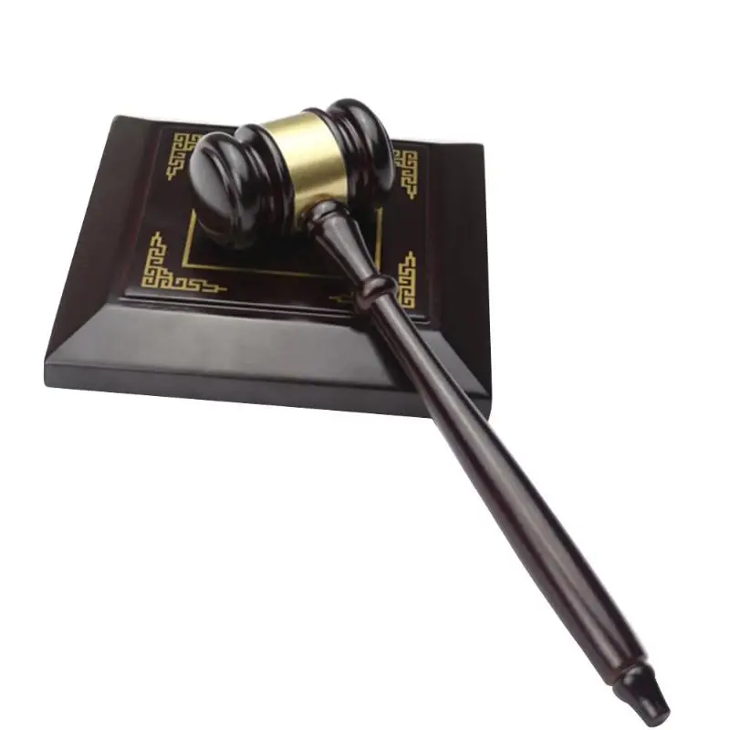

Handmade Wooden Auction Hammer for Lawyer Judge Handcrafted Gavel Court Hammer for Auction Sale Decor