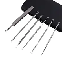 Профессиональные хирургические инструменты для удаления угрей, Удаление прыщей, склеивания, прыщей, набор экстракторов с зеркалом