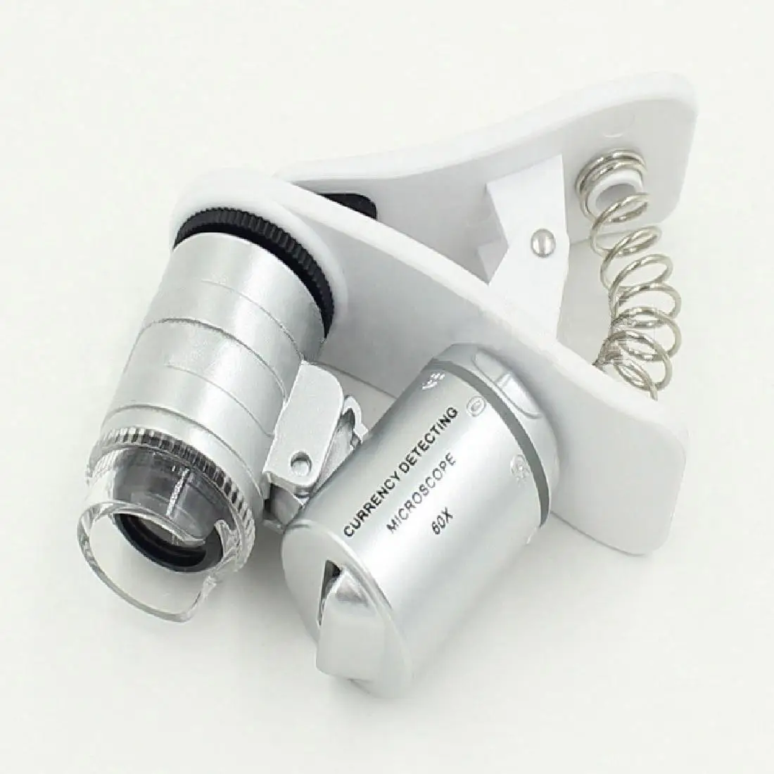 

60X Clip-On phone Microscope Magnifier with LED / UV Lights for Universal SmartPhones Magnifier microscopio microscope