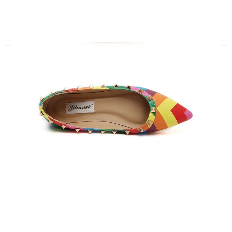 Partie pompes Ribbons Fraîcheur Color Gladiateur Chaussures with Femme Rivet Printemps De Mix Pompes Vigueur Tb06 Automne Bateau Chaussure Femmes Dames en Arc Zwx1q6q