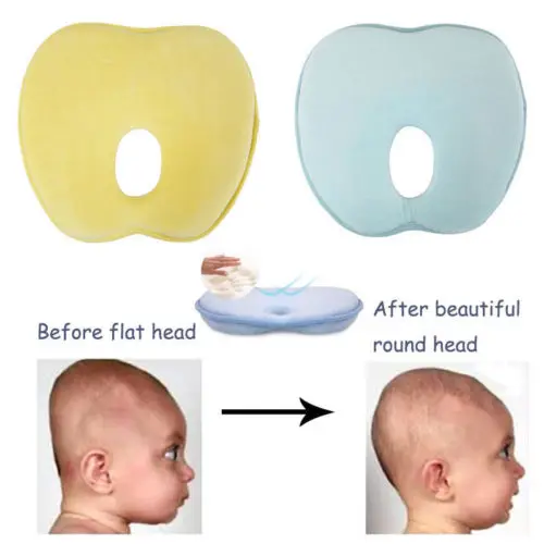 

1Pcs Anti Roll Prevent Kids Pillow Neck Support Flat Head Memory Foam Pillows Cushion