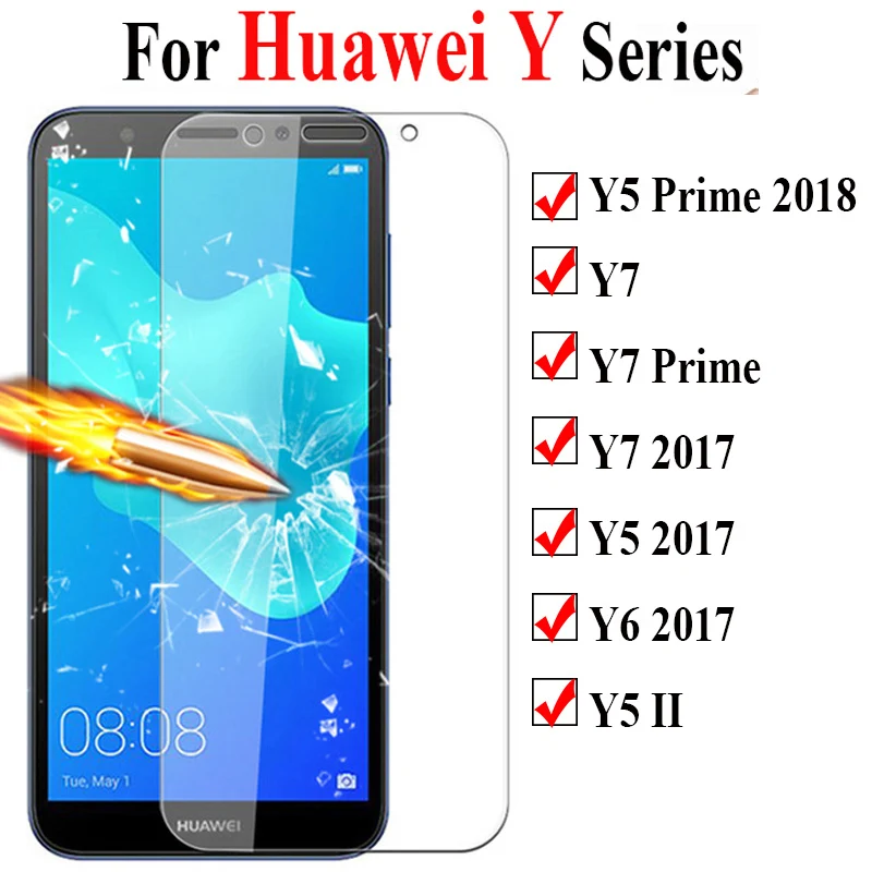 

Protective Glass On The For Huawei Y5 Y7 Y6 Prime 2018 Screen Protector For Y9 Y7 Y5 Ii Y6 Huavey Tempered Glas Full Cover Film