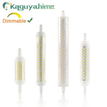 

Kaguyahime 220V LED Dimmable R7S Bulb Glass Tube Corn Bulb Lamp 6W 9W 12W Replace Halogen Spot Light Floodlight 78mm 118mm 135mm