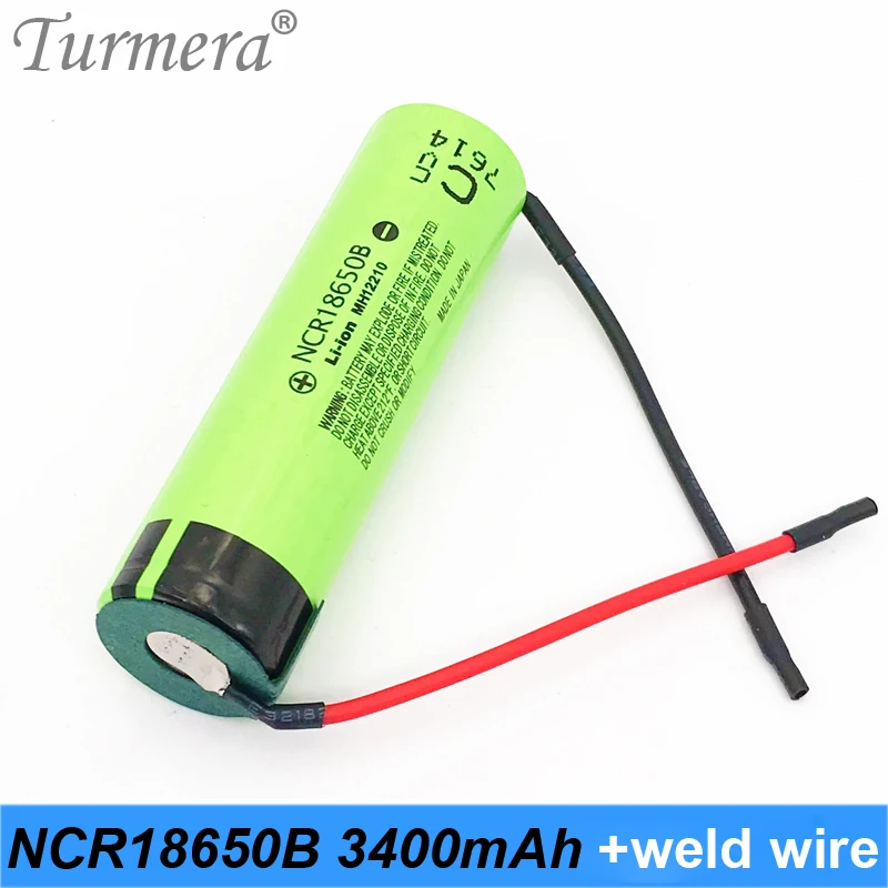 Оригинальный ncr18650b 18650 3400 мАч батарея 3 6 v сварочная проволока для шуры отвертка и