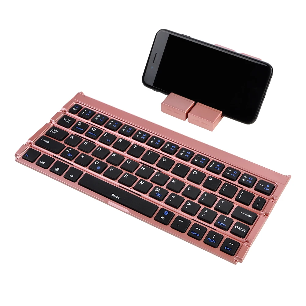 BK808 Мини Портативная складная клавиатура двухканальная для IOS Android