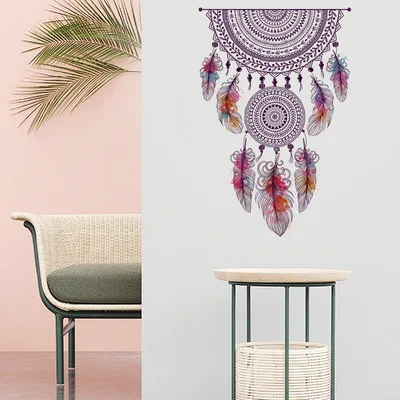

feather Wall Sticker for Living Room Bedroom 3D Stereo Sticker a Generation JM7346