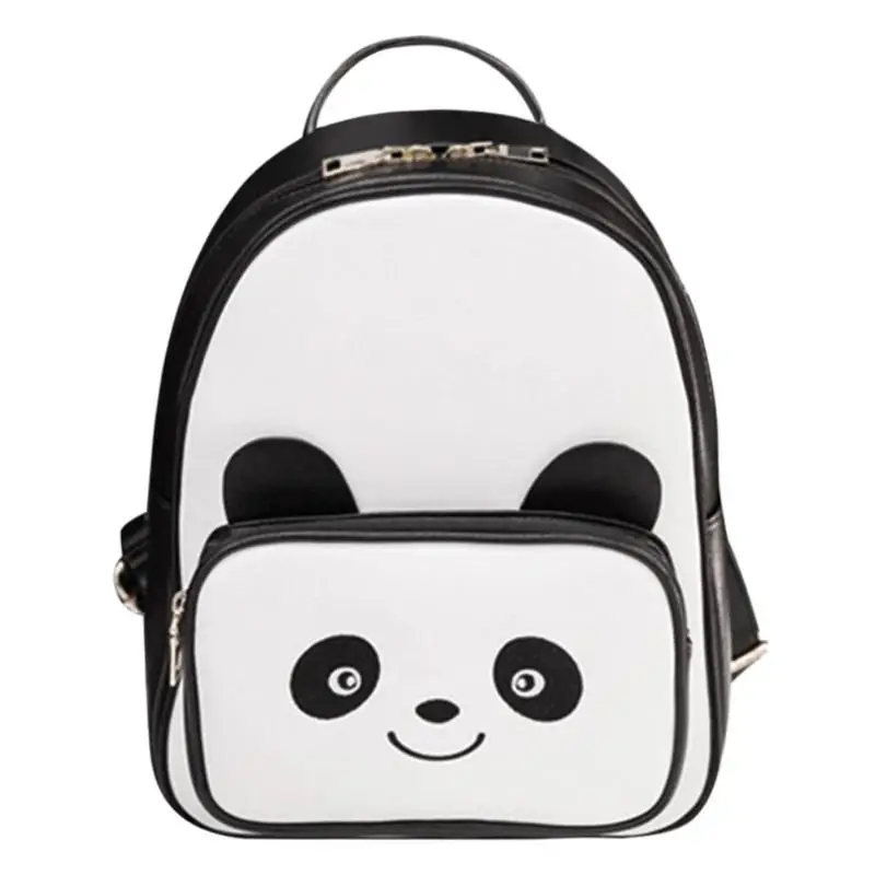 ##BUY 2019 Fashion Lovely Casual Women Girls Cartoon Panda Shoulder Bags Cute PU Leather School Backpacks