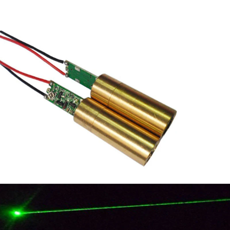 

532nm 3V green laser head laser tube positioning light laser gloves module chamber punctate green laser module 200mw