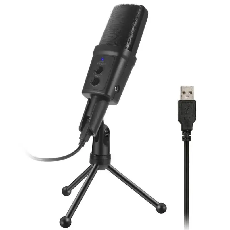 

SF-970 USB Adjustable Volume Condenser Microphone with Tripod Holder for PC