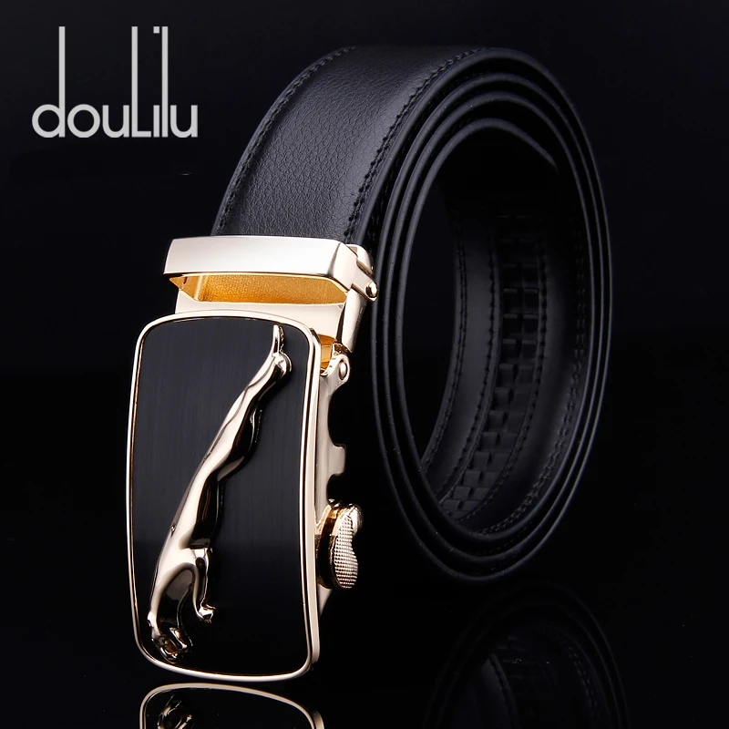 

Fashion Brand Cowskin Designer Belt Genuine Leather Men Automatic Buckle Luxury Jaguar Waist belt Business 3.5cm belts for men
