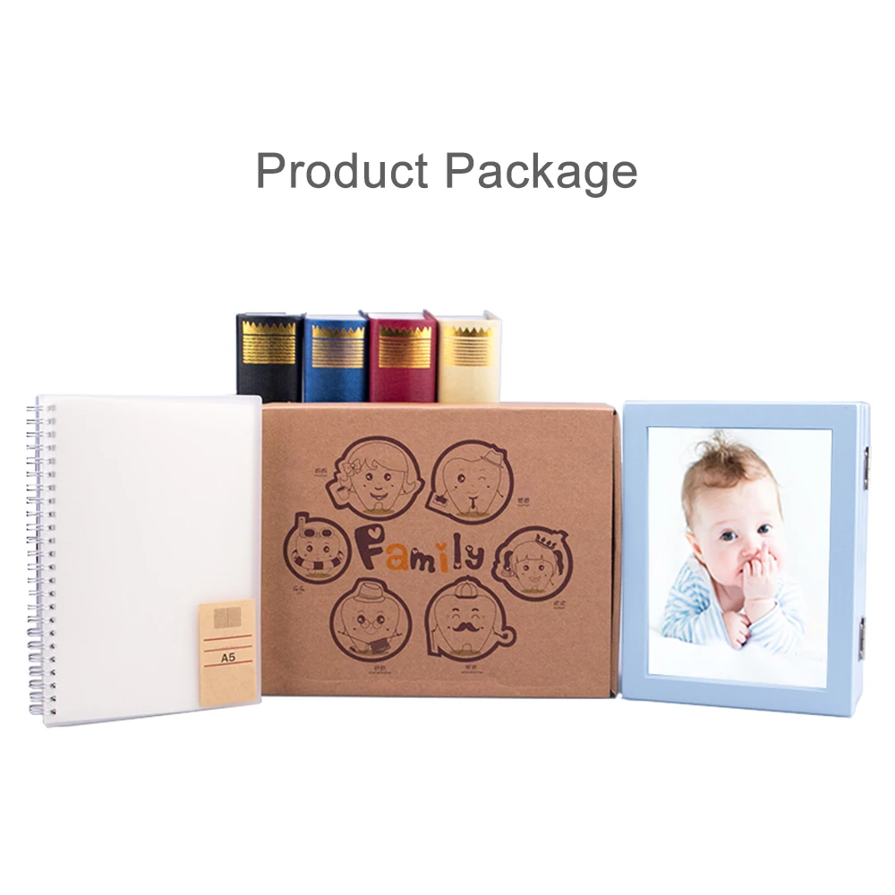 

Frame Teeth Lanugo Keepsake Box Triple Foldable Wooden Picture Frame With Clay Personalized Baby Shower Registry Gifts