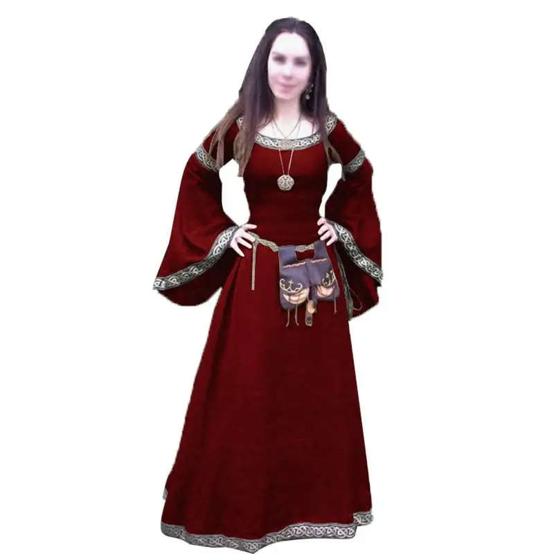 

Renaissance Women Costume Medieval Maiden Fancy Cosplay Over Dress Costumes for Women Victorian Dress Costume Halloween
