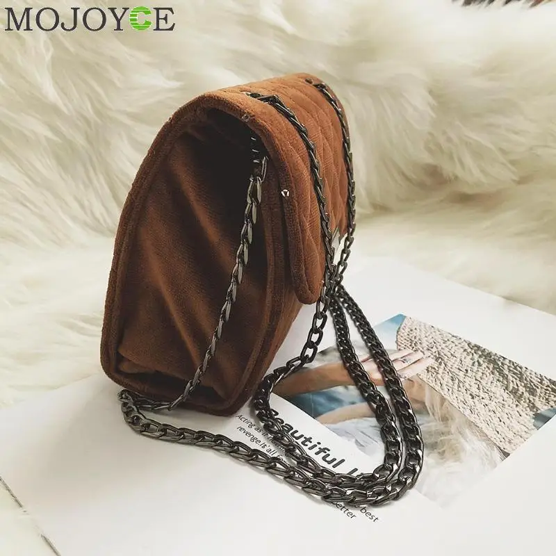 Women Bag Female Handbags Woolen Over Shoulder Bag Crossbody Quilted Chain Diamond Red Small Flap Lock Fashion Sling Lady Bags