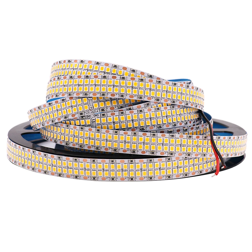 5 м светодиодный полосы светильник 24V 12V 2835 SMD двухрядные 480 s/M 2400 s гибкий клейкие