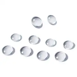 Стеклянные кабошоны "Круглый" 12 мм диаметр в кристально-прозрачном-10 штук