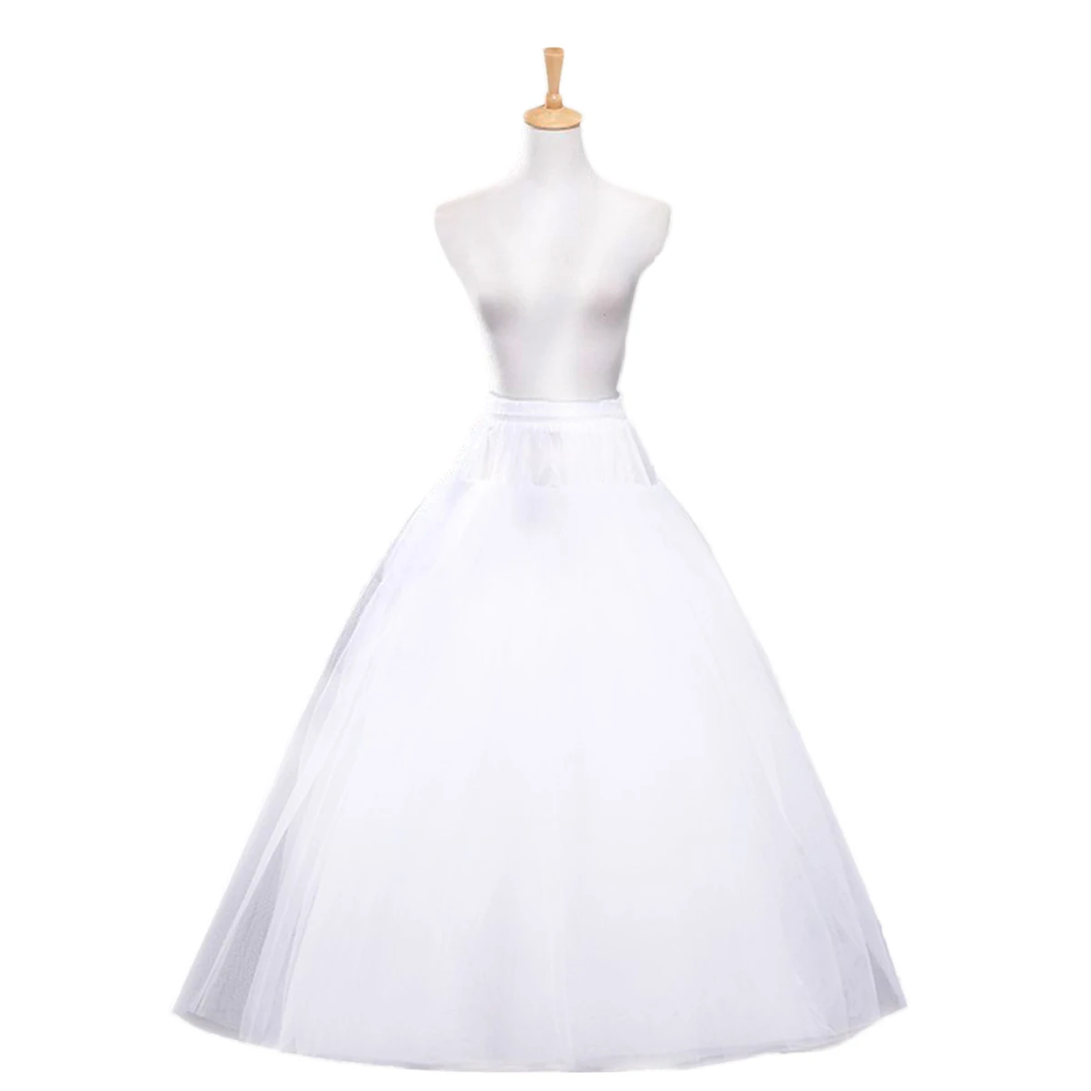 

1 Pc Petticoat Boneless Four-Layer Wedding Fluffy Gauze Gauze Bride Crinoline Underskirts for Girls Women