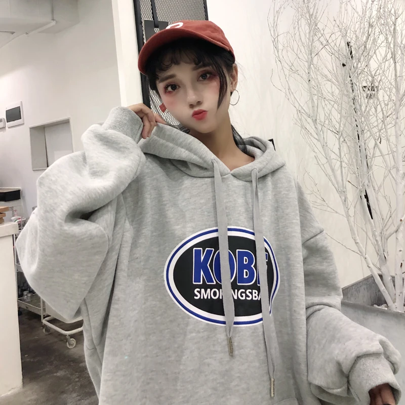 YouGeMan модная уличная хип хоп толстовка женская зимняя Корейская Ulzzang Harajuku
