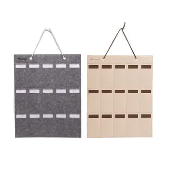 

15 Slots Sunglasses Organizer Storage Display Hanging Bag Eyeglasses Wall Organizer Dust-proof Avoid Scratched For Women Man