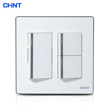 

CHINT Wall Switch 120 Type NEW9E Series Three Gang Two Way Switches For Home