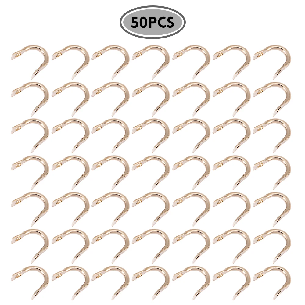 

Lixada Fishing Spoons Blades Spinner 50PCS/lot Easy Spin Spinner Folded Clevises Spinner Spoons DIY Fishing Lures Fishing Baits