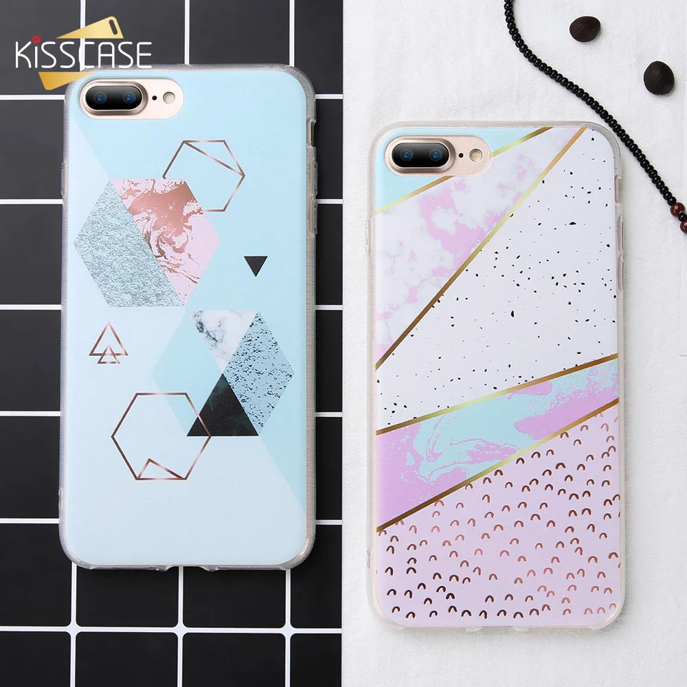 KISSCASE мраморный чехол для Samsung Galaxy Note 8 9 S9 S8 Plus Мягкий ТПУ геометрический телефона A3